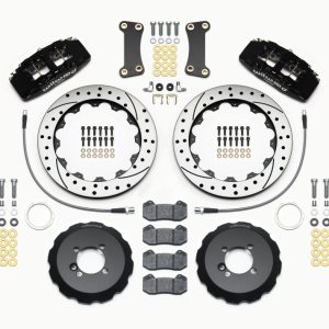 Wilwood Dynapro 6 Front Hat Kit 12.88in Drilled 2002-Up Mini Cooper w/ Lines