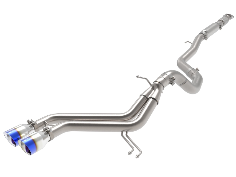 aFe Takeda 2-1/2in to 3in SS-304 Cat-Back Exhaust w/ Blue Flame Tips 13-17 Hyundai Veloster L4-1.6L - Image 2