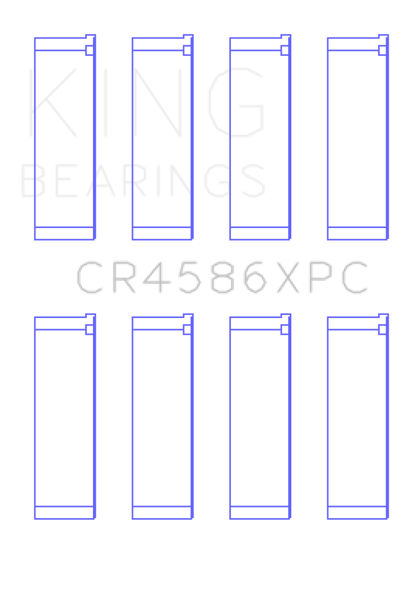 King Engine Bearings Mitsubishi 4B11T Performance Coated Rod Bearing Set - Size STD - Image 3