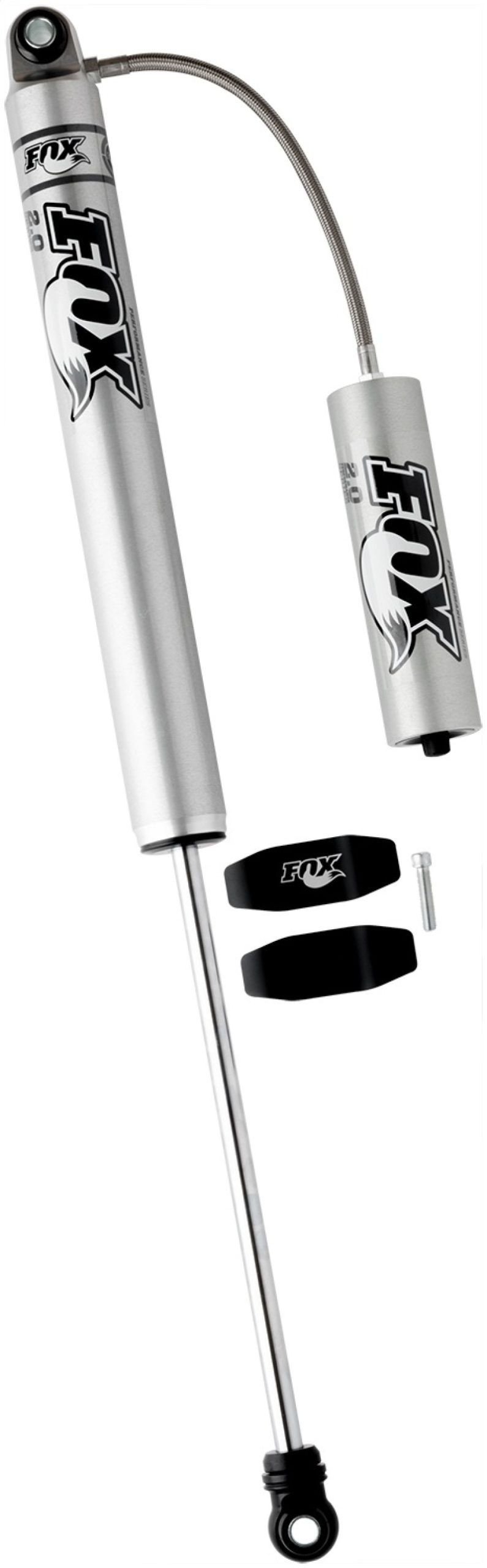 Fox 99+ Chevy HD 2.0 Performance Series 14.1in. Smooth Body Remote Res. Rear Shock / 7-10in. Lift - Image 6