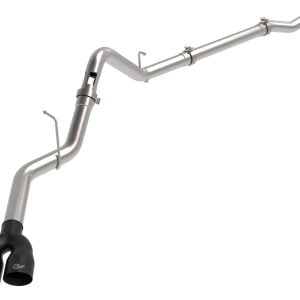 aFe Rebel XD Series 3 IN 304SS DPF-Back 23-24 GM Trucks L6-3.0L (td) LZ0- Dual Black Tip