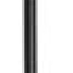 Fragola -3AN Ext Black Covered Assembly Straight x Straight 10in