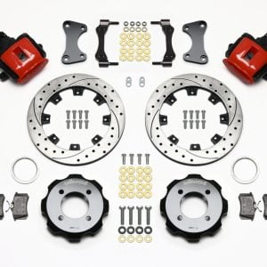 Wilwood Combination Parking Brake Rear Kit 11.75in Drilled Red 2011 Fiesta Rear