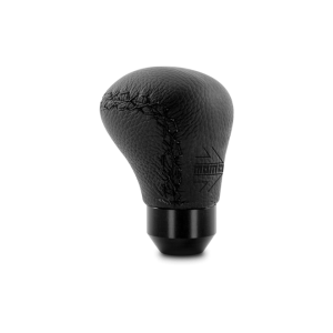 Momo Anatomico Shift Knob - Black Leather, Black Stitching