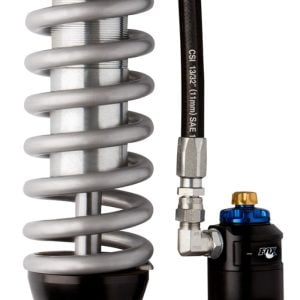 Fox 95-04 Tacoma w/UCA 2.5 Factory Series 5.57in. Remote Res. Coilover Set w/DSC Adj. - Black/Zinc