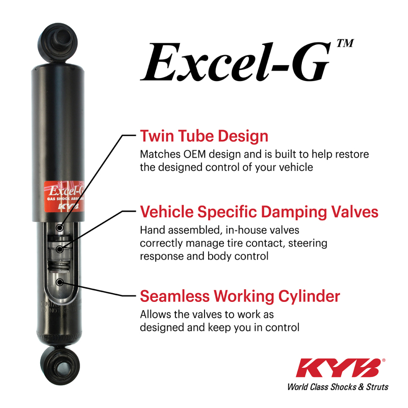 KYB Shocks & Struts Excel-G Rear Right LEXUS ES300 1992-01 TOYOTA Avalon 1995-03 TOYOTA Camry 1992-0 - Image 9