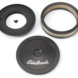 Edelbrock Air Cleaner Pro-Flo Series Round Steel Top Paper Element 10In Dia X 3 5In Black