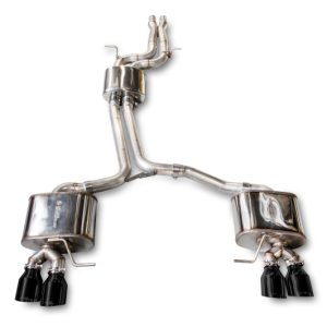 AWE Tuning Audi 8R SQ5 Touring Edition Exhaust - Quad Outlet Diamond Black Tips