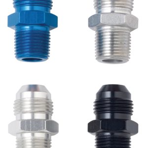Fragola -6AN x 1/4 NPT Straight Adapter - Black