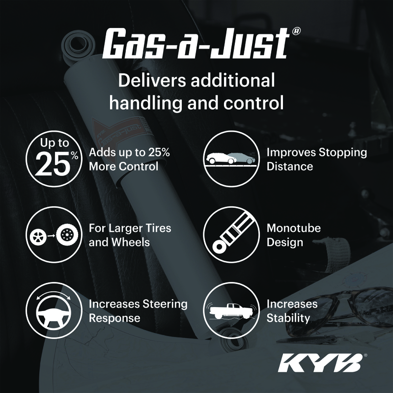 KYB Shocks & Struts Gas-A-Just Rear TRIUMPH Spitfire GT6 Herald TR7 TR8 1959-80 - Image 2