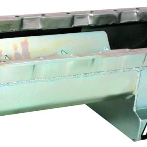 Moroso Chevrolet Big Block Mark IV Drag Race Baffled Power Pouch Wet Sump 6-7qt 8in Steel Oil Pan