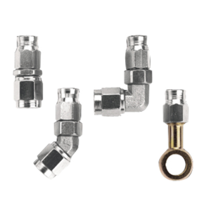 Fragola -3AN x 45 Degree Bent Hose End Double Swivel