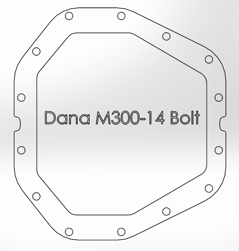 aFe Power Rear Diff Cover Black w/Machined Fins 17 Ford F-350/F-450 6.7L (td) Dana M300-14 (Dually) - Image 2