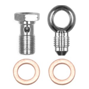 Wilwood Banjo Fitting Kit -3 male to 10mm-1.00 Banjo Bolt & Crush Washers (1 qty)