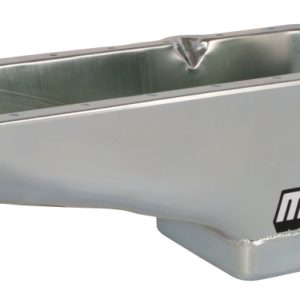 Moroso 1986+ Chevrolet SBC (w/Passenger Side Dipstick) Wet Sump 6qt 8.25in Steel Oil Pan - Black
