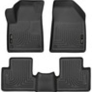 Husky Liners 15-22 Jeep Cherokee WeatherBeater Combo Black Floor Liners