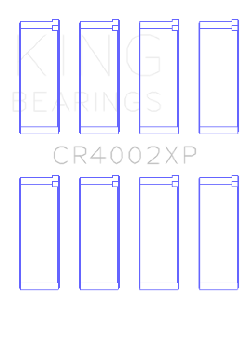 King Engine Bearings Mazda B6/B6-T/ZM/B3/B5 Connecting Rod Bearings (Set of 4) - Size +.026mm - Image 2