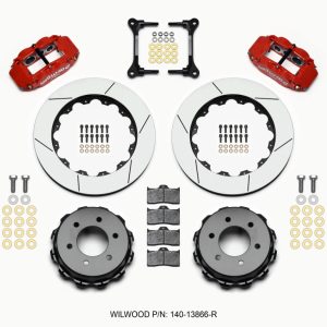 Wilwood Narrow Superlite 4R RearTruck Kit 14.25in Red 2012-Up Ford F150 (6 lug)