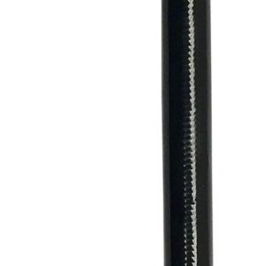 Fragola -6AN Ext Black PTFE Hose Assembly Straight x 90 Degree 20in