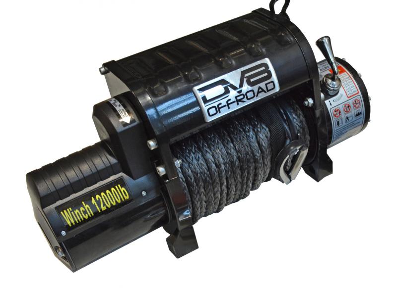 DV8 Offroad 12000 LB Winch w/ Synthetic Line & Wireless Remote - Black - Image 3