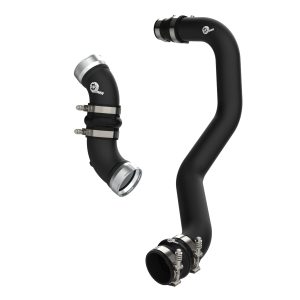aFe 06-10 GM Diesel Trucks V8 6.6L BladeRunner Aluminum Hot & Cold Charge Pipe Kit - Black