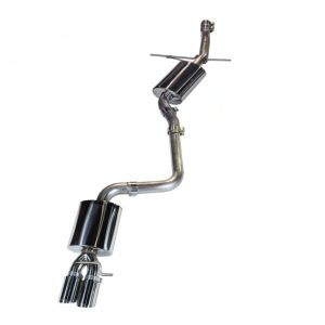 AWE Tuning Audi B8 A4 Touring Edition Exhaust - Single Side Diamond Black Tips