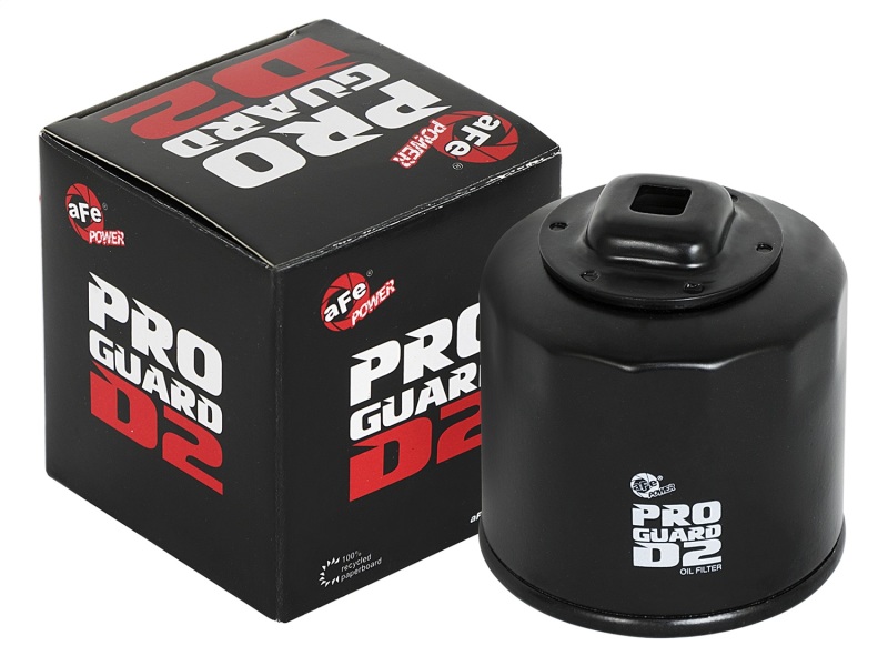 aFe Pro GUARD D2 Oil Filter 02-17 Nissan Cars L4/ 04-17 Subaru Cars H4 (4 Pack) - Image 3
