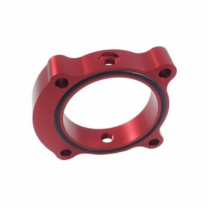Torque Solution Throttle Body Spacer (Red): Kia Optima 2.0T