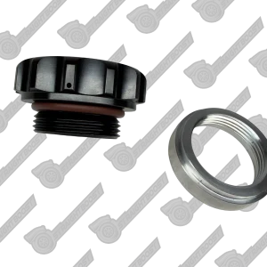 1.0"| 25mm Vented Billet Aluminum Screw Cap with Weld on Bung Coolant Fuel Oil Tank