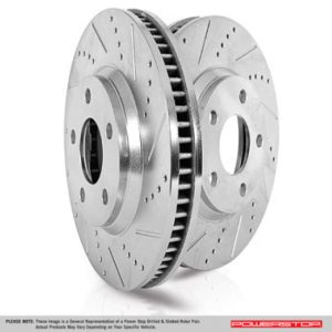 Power Stop 19-21 Subaru Forester Rear Evolution Drilled & Slotted Rotors - Pair