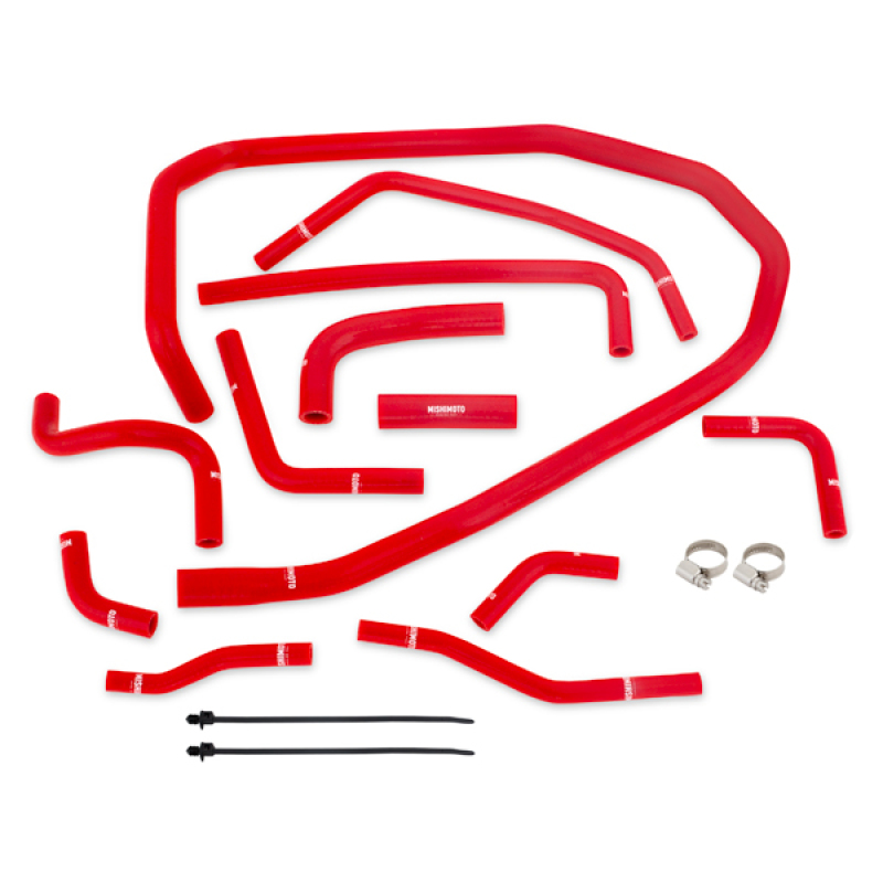 Mishimoto 2015 Subaru WRX Red Silicone Radiator Coolant Ancillary Hoses Kit - Image 2