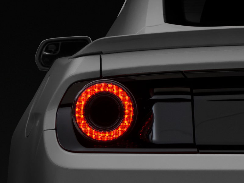 Raxiom 15-22 Ford Mustang Halo LED Tail Lights - Gloss Black Housing (Smoked Lens) - Image 3