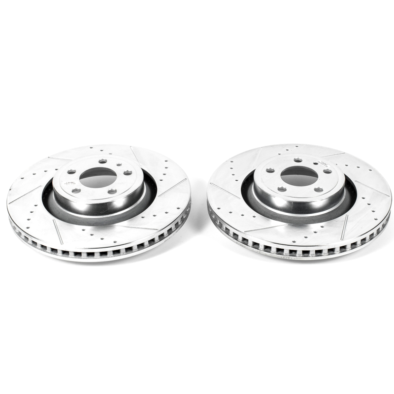 Power Stop 15-19 Ford Mustang Front Evolution Drilled & Slotted Rotors - Pair - Image 7