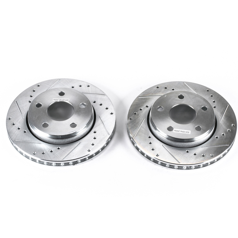 Power Stop 07-17 Jeep Wrangler Front Evolution Drilled & Slotted Rotors - Pair - Image 7