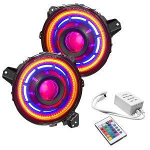 Oracle Oculus Bi-LED Projector Headlights for Jeep JL/Gladiator JT - w/ Simple Controller