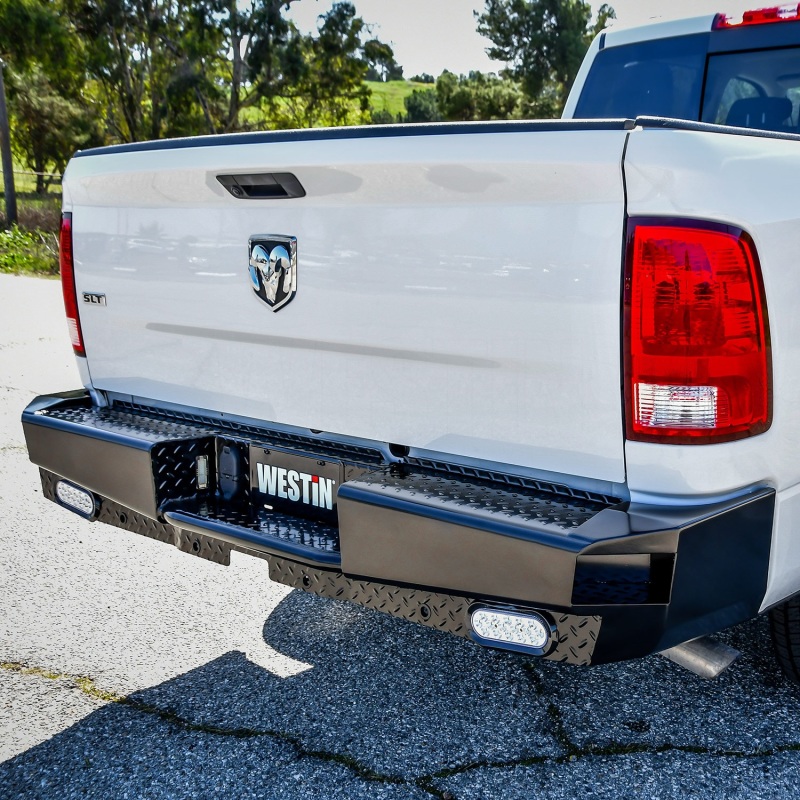 Westin 09-18 Ram 1500 HDX Bandit Rear Bumper - Black - Image 5