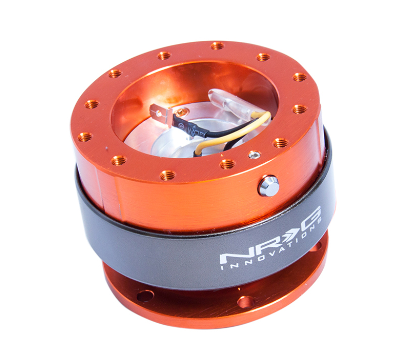 NRG Quick Release Gen 2.0 - Orange Body / Titanium Chrome Ring - Image 4