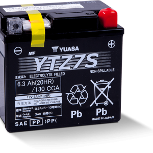 Yuasa YTZ7S Maintenance Free AGM 12-Volt Battery
