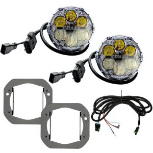 Nacho Lighting Jeep JL/JT SAE Combo White Plug N Play Fog Light Kit (1pc Bumper Kit)
