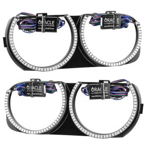 Oracle 15-21 Dodge Challenger Pre-Installed Halo Headlight Bezel - w/o Controller