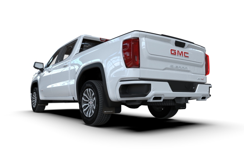 Rally Armor 19-25 GMC Sierra 1500 AT4 Black UR Mud Flap w/ Red Logo - Image 7