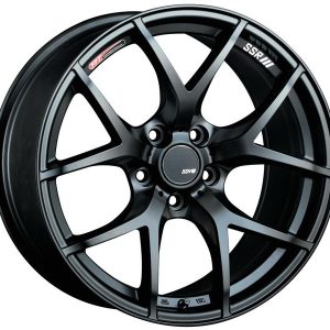 SSR GTV03 18x8.5 5x114.3 40mm Offset Flat Black Wheel 05-07 STI / 11+ tC