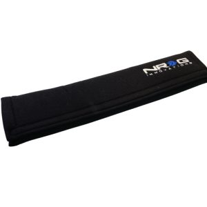 NRG Seat Belt Pads 3.5in. W x 17.3in. L (Black) Long - 1pc