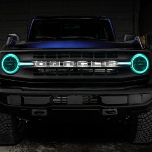 Oracle 21-22 Ford Bronco Headlight Halo Kit w/DRL Bar - Base Headlights -w/2.0 Controller