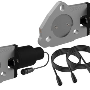 QTP 2.25in Bolt-On QTEC Dual Electric Cutout Valves - Pair
