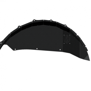 Road Armor 18-20 Jeep Wrangler JL Stealth Rear Fender Liner Body Armor - Black Steel