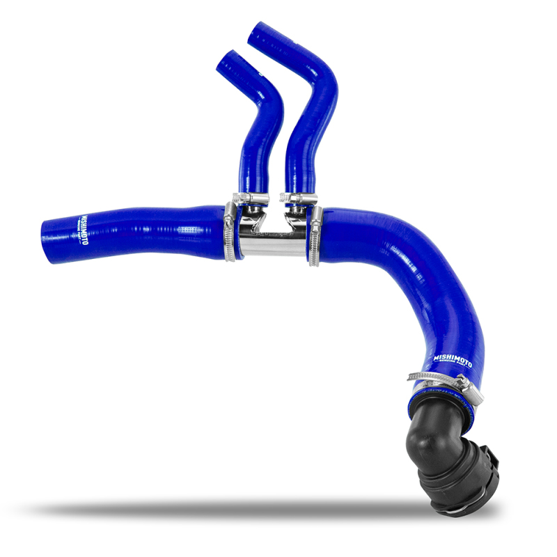 Mishimoto 11-14 Ford F-150 3.5L EcoBoost / 2.7L V6 Silicone Coolant Hose Kit - Blue - Image 4