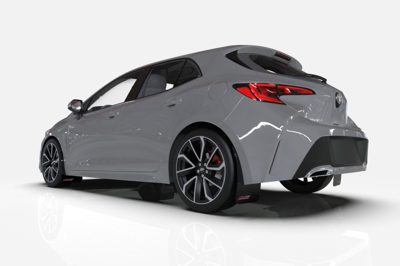 Rally Armor 19-22 Hyundai Veloster N Black Mud Flap BCE Logo - Image 4