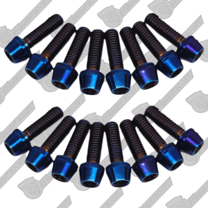 1JZ 2JZ Titanium Valve Rocker Cover Bolts | SUPRA Dress-Up Kit | Blue