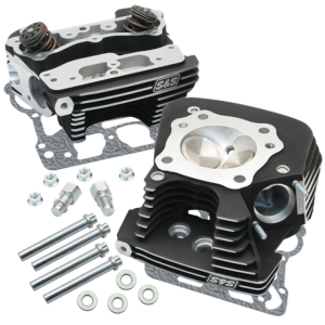 S&S Cycle 08-16 Touring Super Stock 89cc Cylinder Head Kit - Wrinkle Black